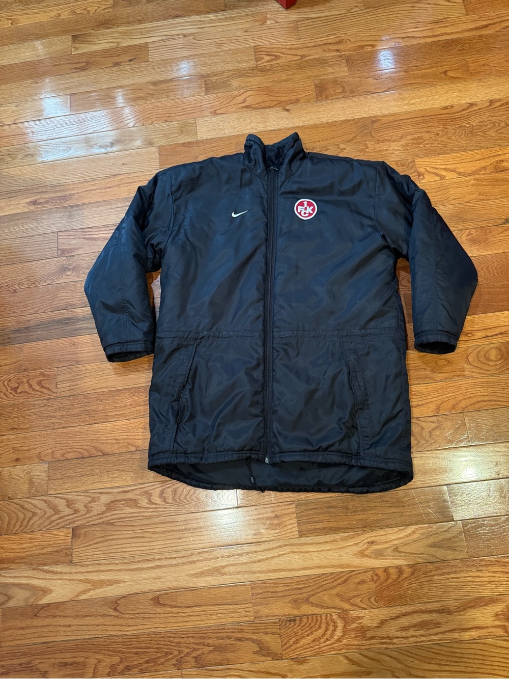 Vintage 2000-2001 Nike FC Kaiserslautern Soccer Jacket Black Y2K Coat